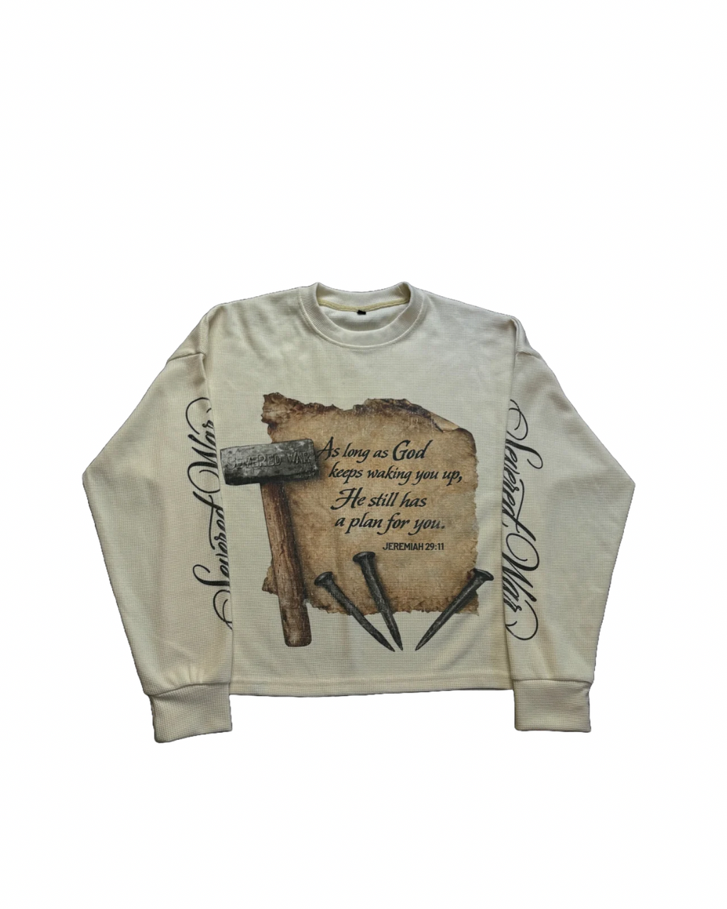“forged in faith” white thermal